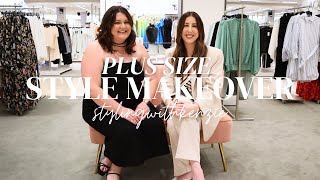 PLUS SIZE STYLE MAKEOVER  AMAZING TRANSFORMATIONStylingWithKenzie [upl. by Follmer744]