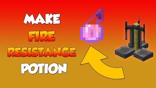 How to Make Fire Resistance Potion  Minecraft [upl. by Kcirrek]