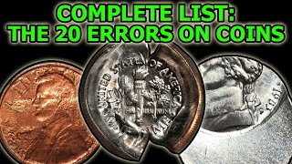 The 20 Types Of Errors On Coins – Complete Overview of Physical Error Coinage [upl. by Sheilah]