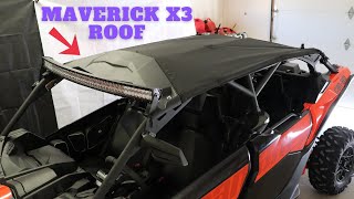 Maverick X3 turbo Roof Installation Canam soft Bimini Roof [upl. by Deana]