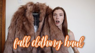 FALL CLOTHING HAUL obsessed [upl. by Enelyad]