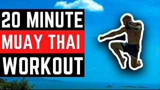 20Minute Shadowboxing Muay Thai Workout DEFENSE amp FOOTWORK [upl. by Enoved]