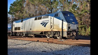 20241221 Amtrak P090 Yemassee SC [upl. by Isus]