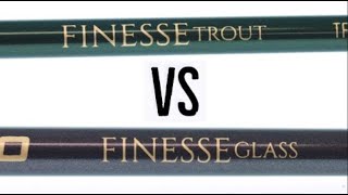 TFO Finesse Trout vs Glass Fly Rod Review [upl. by Otrebogad]