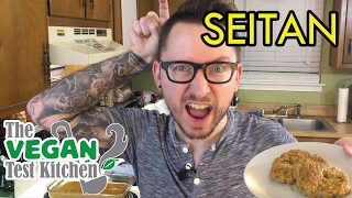 Seitan Recipe faux meat  The Vegan Test Kitchen [upl. by Gridley]