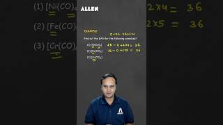 Coordination Compound Best Trick to find Effective Atomic Number  ALLENNEET shorts [upl. by Anderea]