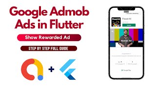 Integrate Admob Ads in Flutter  How to add AdMob Rewarded Ad in Flutter Application Full Guide [upl. by Furey661]