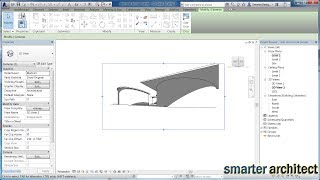 Revit Roof Tutorial  Creating A Shed Revit Curved Roof [upl. by Dyal]