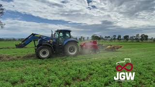 MF 1840 Small Square Baler Walk Around and Demo [upl. by Voss503]