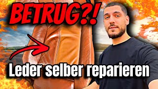 Leder Reparatur SCAM  geht das [upl. by Nonnarb295]