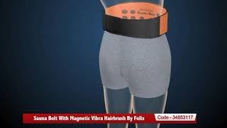 Sauna Belt With Magnetic Vibra Hairbrush By Felix [upl. by Kinata]