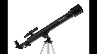 Celestron PowerSeeker 50 AZ Refractor Telescope REVIEW [upl. by Antipas]