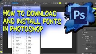 How To Download And Install Fonts In Adobe Photoshop 2021 [upl. by Eilloh356]