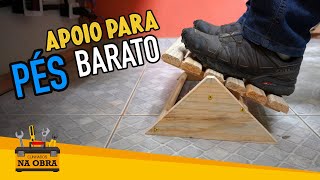 Como Fazer Suporte Apoio para Pés Barato [upl. by Aidnyl]