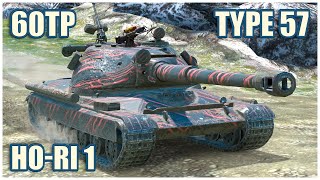 60TP Type 57 amp HoRi Type I • WoT Blitz Gameplay [upl. by Rehnberg]