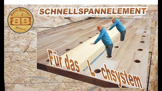 SpannelementNiederspanner einfach selber bauen für das Lochsystem der Werkbank schnell und günstig [upl. by Llerej64]