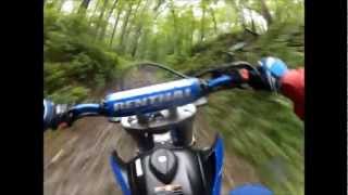 YAMAHA WR250R fun ride 4 GoPro Chest Mount trail riding [upl. by Gader]