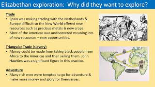 GCSE History  Elizabethan exploration 1 [upl. by Eiryt593]