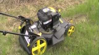 Brute lawn mower tackles tall grass [upl. by Esinev]