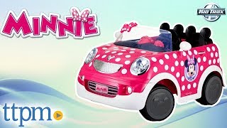 Minnie Mouse Battery Operated RideOn Car REVIEW  KidTrax Toys [upl. by Gona]