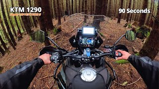 90 Seconds OffRoad on a KTM 1290 [upl. by Avalsorim]