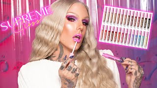 SUPREME GLOSS by Jeffree Star Cosmetics  Reveal amp Swatches [upl. by Caria33]