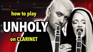 How to play Unholy on Clarinet  Clarified [upl. by Mansoor663]