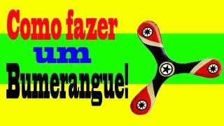 Uma ideia fácil de fazer e bem legalBumerangue [upl. by Vanessa]