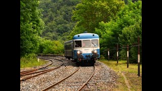 Les trains des Cévennes avec un temps cévenol [upl. by Nawat346]