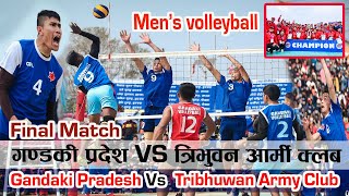 Gandaki Pradesh Vs Nepal Army Volleyball 2021  Final Match Full HD Video  Pokhara Rangashala [upl. by Bing]