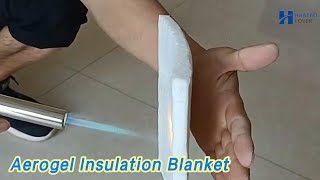 Silicone Aerogel Insulation Blanket Soundproof For Thermal Insulation [upl. by Yager]