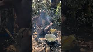 Hadzabe Tribe ancient ways of cooking and living in the forest [upl. by Adlih139]