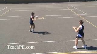 Netball Drill  Passing  Give and Go [upl. by Viking]