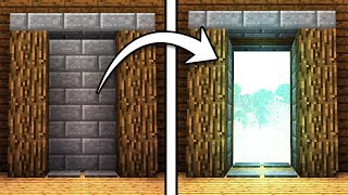 EASY 2x4 Piston Door  Minecraft Tutorial [upl. by Nuahsed]