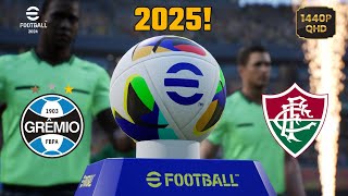 GRÊMIO X FLUMINENSE  BRASILEIRÃO 2024 eFootball 2025 Atualizado [upl. by Aitnohs]