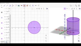 Cómo hacer un cilindro en GeoGebra [upl. by Tammie]