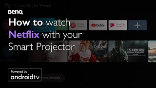 How to watch Netflix with BenQ smart home projector via your laptop Chrome browser [upl. by Wilburt]