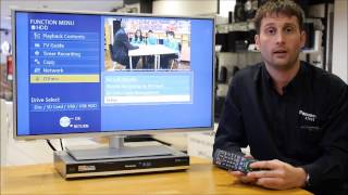 How to retune a Panasonic DVDHDD Freeview Recorder [upl. by Euseibbob]