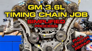 How To Replace Timing Chain On Chevy  GM 36L V6  Full Length Removal and Install  With Tips [upl. by Sara289]