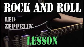 Rock and Roll Full Guitar Lesson  Led Zeppelin  Jimmy Page [upl. by Xet993]