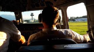 DC6 Final Approach amp Landing  Cockpit View [upl. by Etteniotnna549]