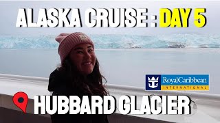 ALASKA Cruise ROYAL CARIBBEAN  sailing day to HUBBARD GLACIER [upl. by Bal]