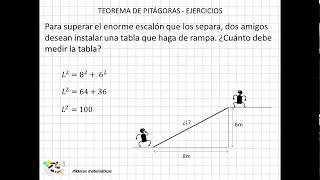 07 Teorema de Pitágoras Ejercicios [upl. by Ecinaej]