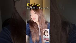 Review Liese Bubble Hair Color Foam  Rose Brown Tea [upl. by Violeta226]