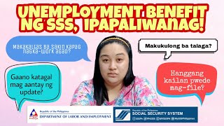 UNEMPLOYMENT BENEFIT SSS  CERTIFICATE OF INVOLUNTARY SEPARATION DOLE  2022  Paano ang process [upl. by Tisbe]