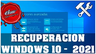 TODAS LAS OPCIONES DE RECUPERACION DE WINDOWS 10 Y QUE HACER SI NO FUNCIONAN 2021 [upl. by Aranat808]