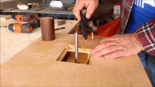 Simple homemade spindle sander drill powered [upl. by Itoc116]