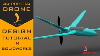 DIY 3D Printed Drone Design In SolidWorks Part 1 Concept [upl. by Wootan189]