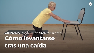 Personas mayores cómo levantarse tras una caída  Gimnasia para personas mayores [upl. by Nnyloj]