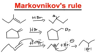 Alkene Reaction  Markovnikovs rule  Markovnikov and antiMarkovnikov  Organic Chemistry [upl. by Grange330]